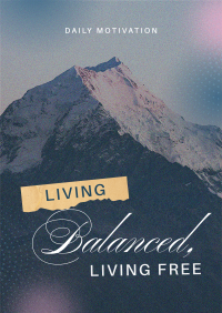 Living Balanced & Free Poster Image Preview