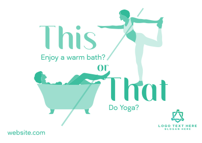 This or That Wellness Postcard Image Preview
