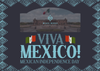 Mexican Independence Day Patterns Postcard Image Preview