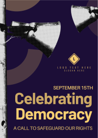 Modern Democracy Celebration Flyer Preview