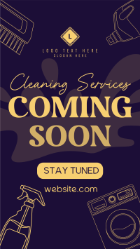 Coming Soon Cleaning Services Instagram reel Image Preview