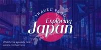 Japan Vlog Twitter Post Design