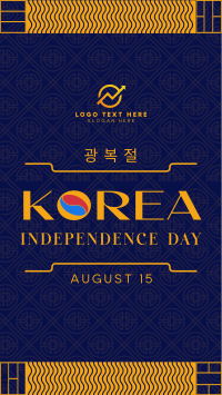 Independence Day of Korea TikTok video Image Preview