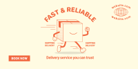 Delivery Package Mascot Twitter post Image Preview