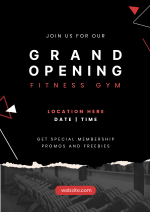 Fitness Gym Grand Opening Flyer Image Preview