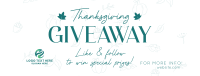Thanksgiving Day Giveaway Facebook cover Image Preview