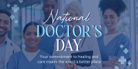 National Doctor's Day Twitter Post Image Preview