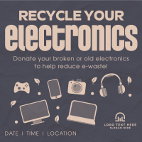 Recycle your Electronics Instagram post Image Preview