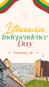 Rustic Lithuanian Independence Day TikTok video Image Preview