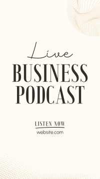 Corporate Business Podcast TikTok Video Design