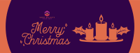 Christmas Themed Candles Facebook cover Image Preview