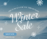 Winter Sale Facebook Post Design