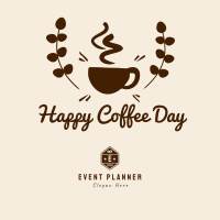 Happy Coffee Day Badge Instagram post Image Preview