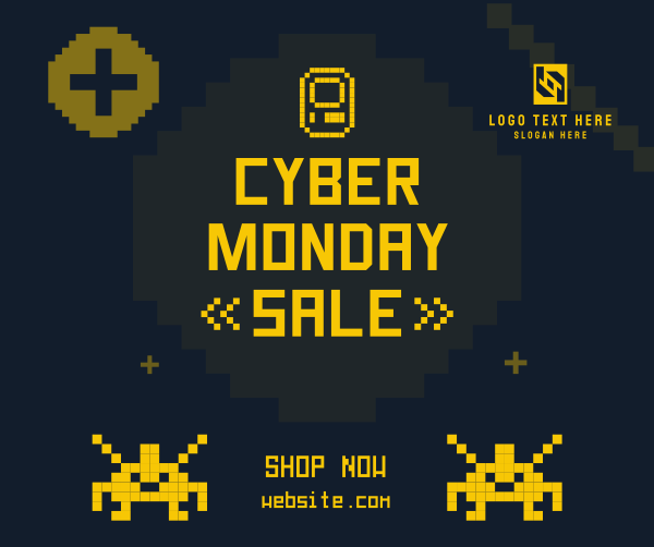 Pixel Cyber Monday Facebook Post Design Image Preview