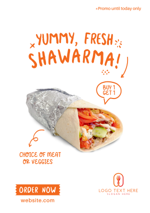 Yummy Shawarma Flyer Image Preview