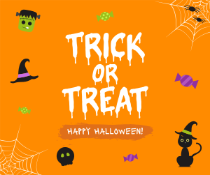 Cute Trick or Treat Facebook post Image Preview