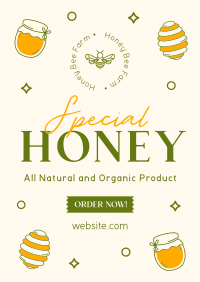 Honey Bee Delight Poster Design