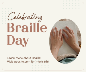 International Braille Day Facebook post Image Preview