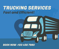 Truck Courier Service Facebook Post Design