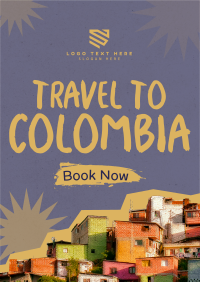 Travel to Colombia Paper Cutouts Flyer Image Preview