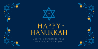 Hanukkah Festival Twitter Post Design