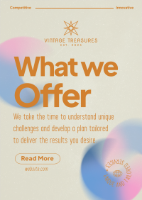 Unique What We Offer Flyer Image Preview