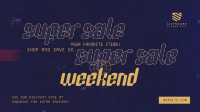 Super Sale Weekend Facebook Event Cover Design