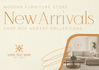 Minimalist Furniture Store Postcard Image Preview
