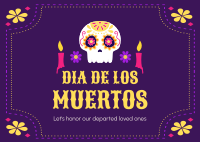 Dia De Los Muertos Postcard Image Preview