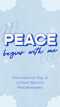 United Nations Peace Begins Instagram Reel Design