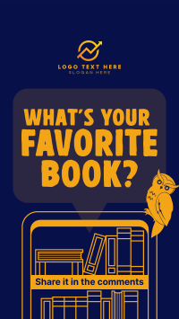Q&A Favorite Book TikTok video Image Preview