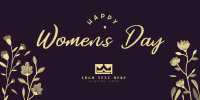 Floral Women's Day Twitter Post Design