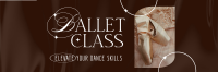 Elegant Ballet Class Twitter Header Design