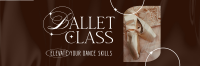 Elegant Ballet Class Twitter Header Preview