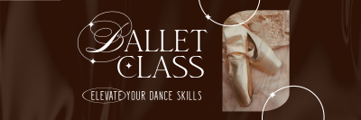 Elegant Ballet Class Twitter header (cover) Image Preview