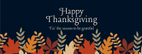 Thanksgiving Autumn Leaves Facebook Cover Image Preview