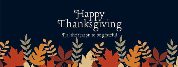 Thanksgiving Autumn Leaves Facebook Cover Design Image Preview