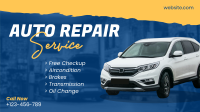 Auto Repair ripped effect Facebook event cover Image Preview