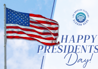 Presidents Day Celebration Postcard Image Preview