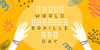 World Braille Day Twitter post Image Preview