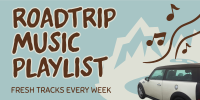 Roadtrip Music Playlist Twitter post Image Preview