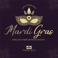 Mardi Mask Instagram Post Design