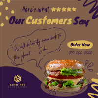 Customer Feedback Food Instagram Post Image Preview