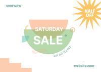 Multicolor Sat Sale Postcard Image Preview