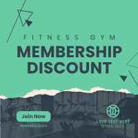 Fitness Membership Discount Instagram Post Design