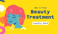 Beauty Treatment Business Card Design
