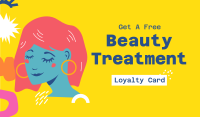 Beauty Treatment Business Card Image Preview