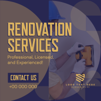 Renovation Experts Linkedin Post Design