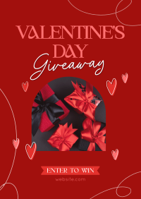 Valentine's Day Giveaway Poster Design