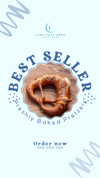 Tasty Pretzel YouTube Short Design